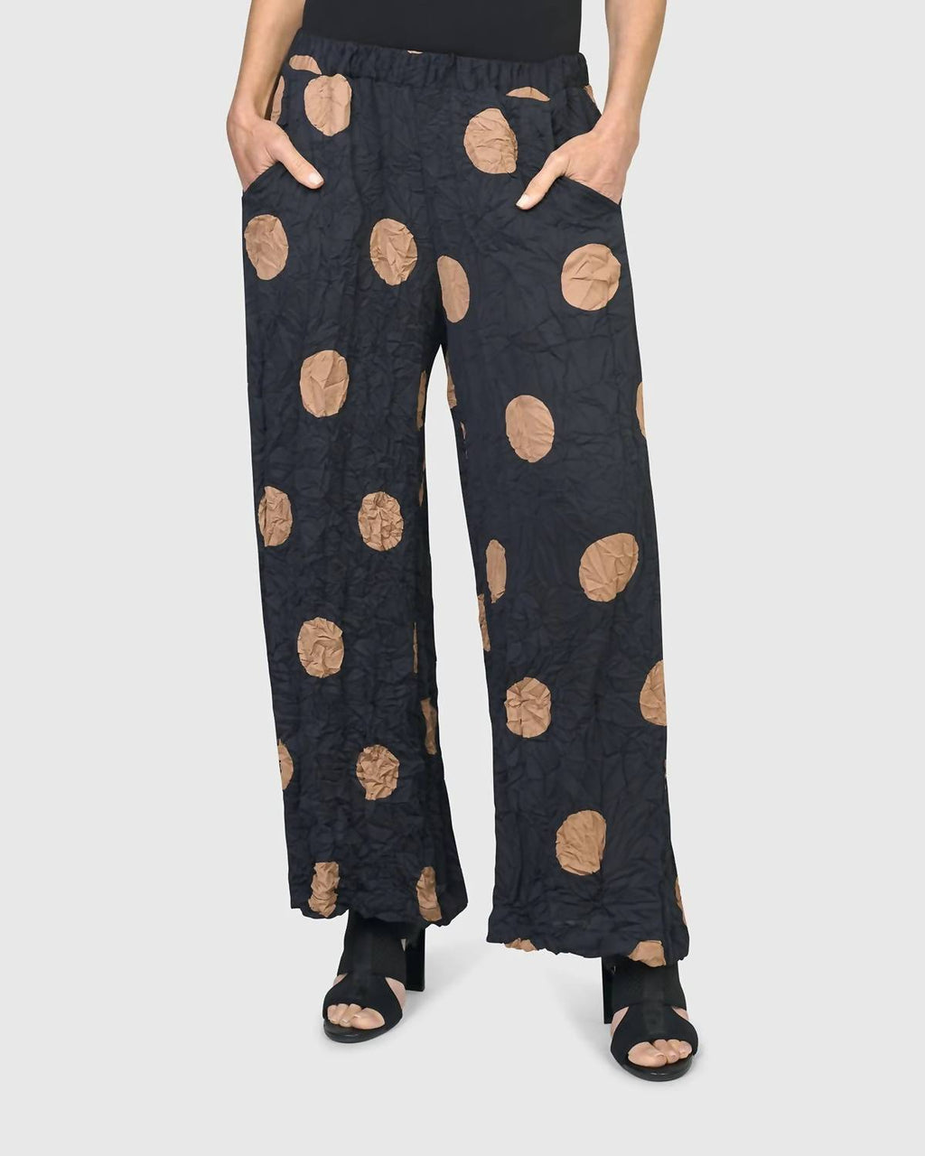 Doppio Wide Leg Pants In Circles