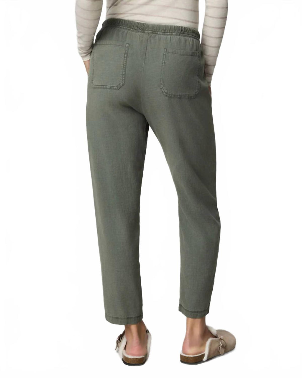 Women's Angie Straight Leg Pant In Vintage Olive Branch