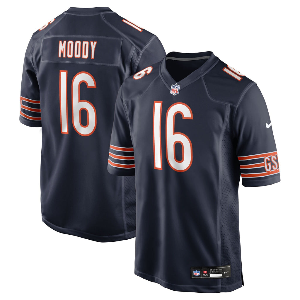 Chicago Bears Jake Moody Navy Team Game Jersey