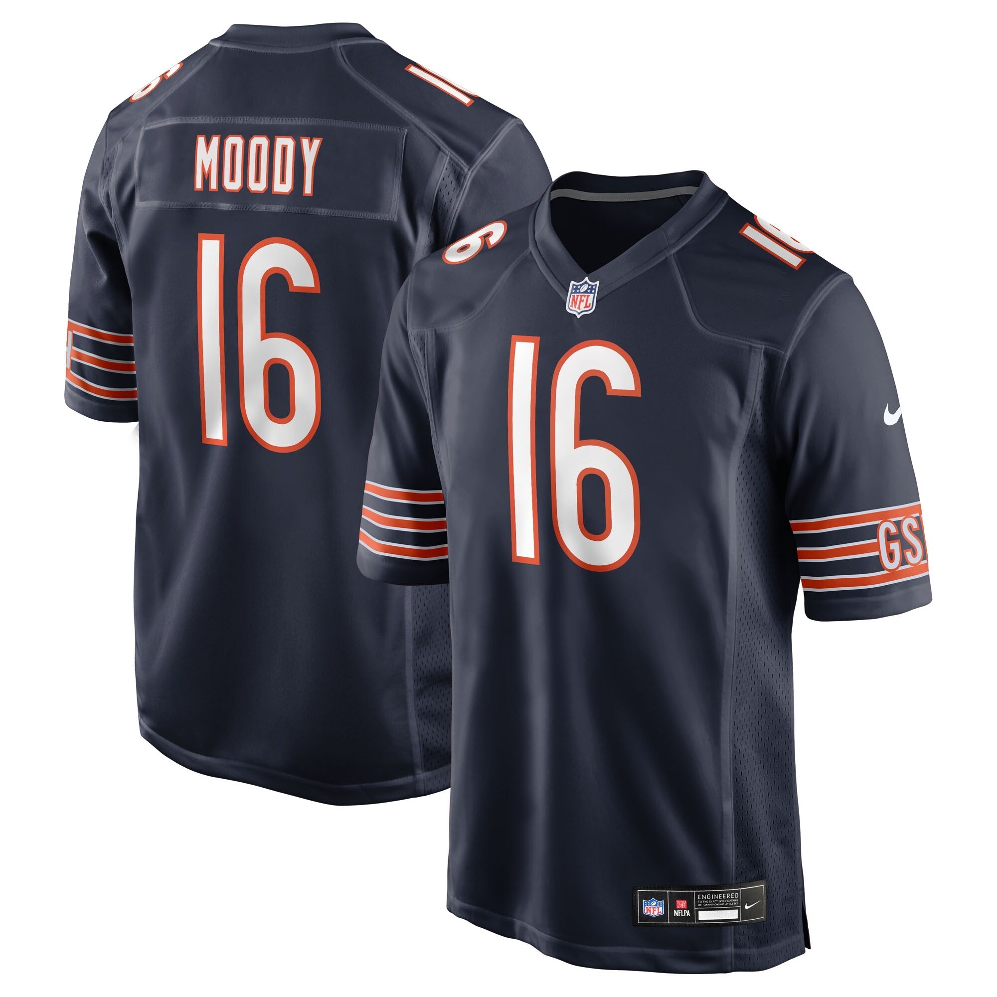 Chicago Bears Jake Moody Navy Team Game Jersey