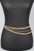 Elegant Layer Chain Waist Belt