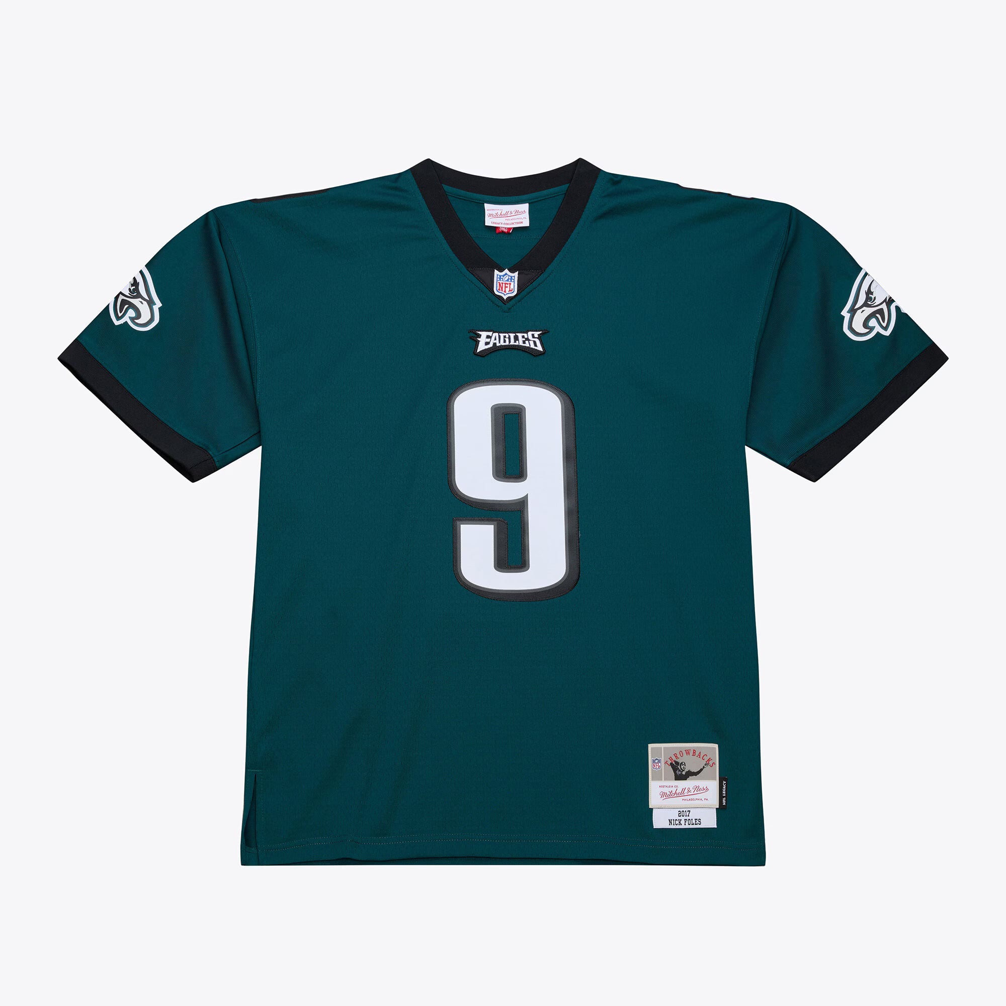 Philadelphia Eagles Nick Foles Mitchell & Ness Midnight Green Legacy Replica Jersey