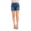 Two Button Dad Short In Denim