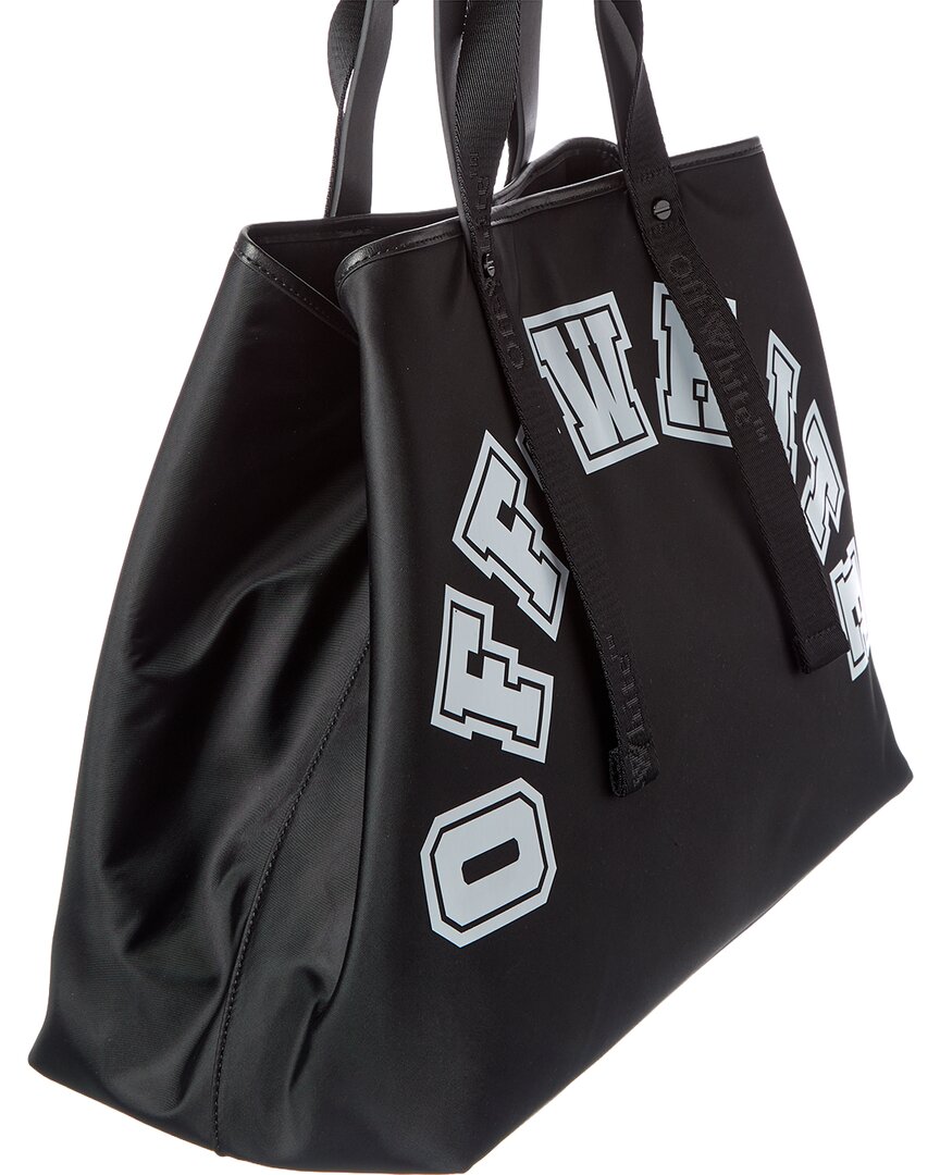 Off-White East West Large Leather-Trim Tote