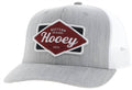 Mid Patch Adjustable Snapback Cap In Grey/white