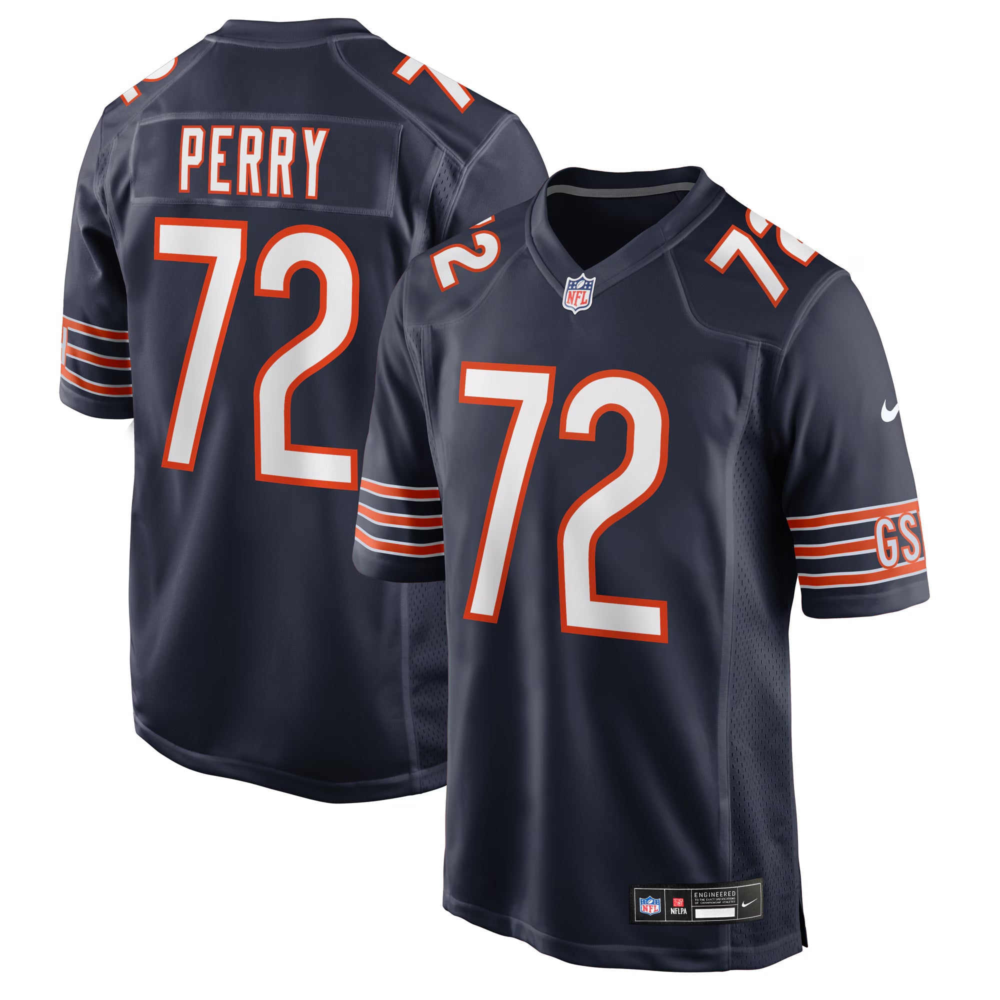 Chicago Bears William Perry Navy Game Retired Player Jersey