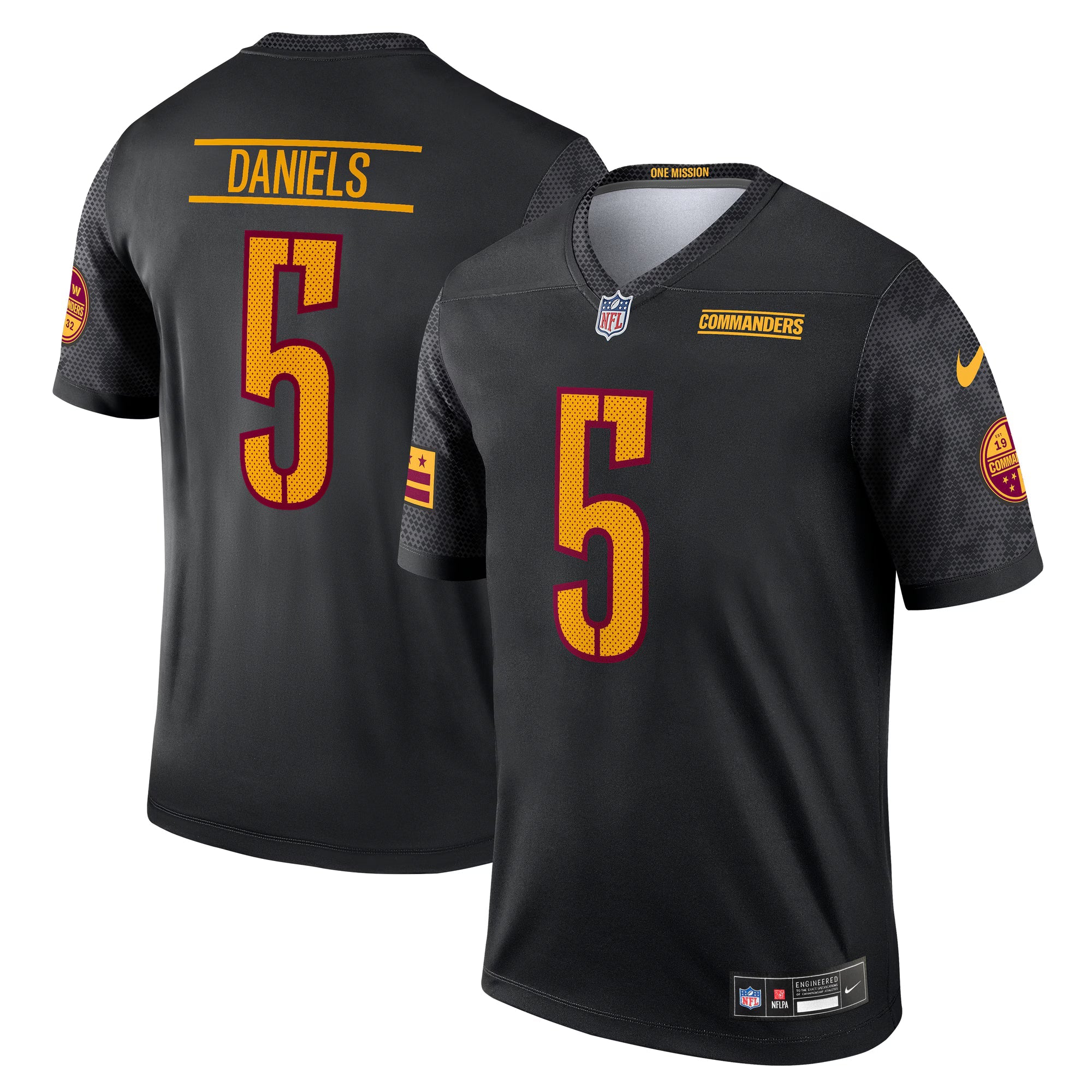Washington Commanders Jayden Daniels Black Legend Player Performance Top