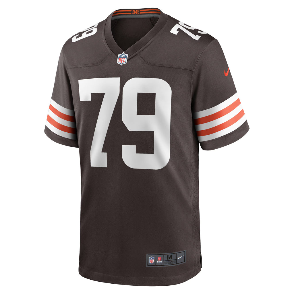 Cleveland Browns Dawand Jones Brown Team Game Jersey