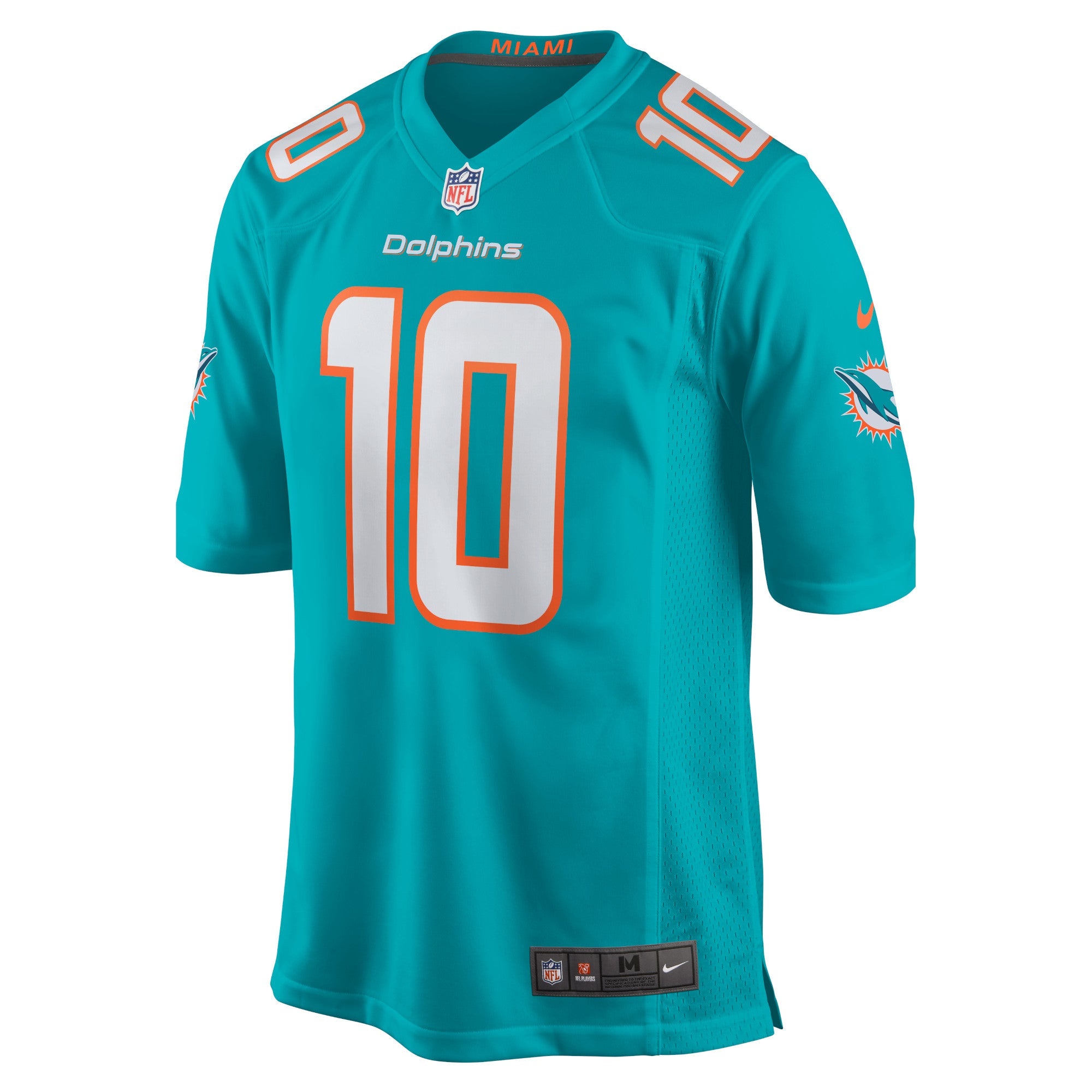 Miami Dolphins Tyreek Hill Aqua Game Jersey