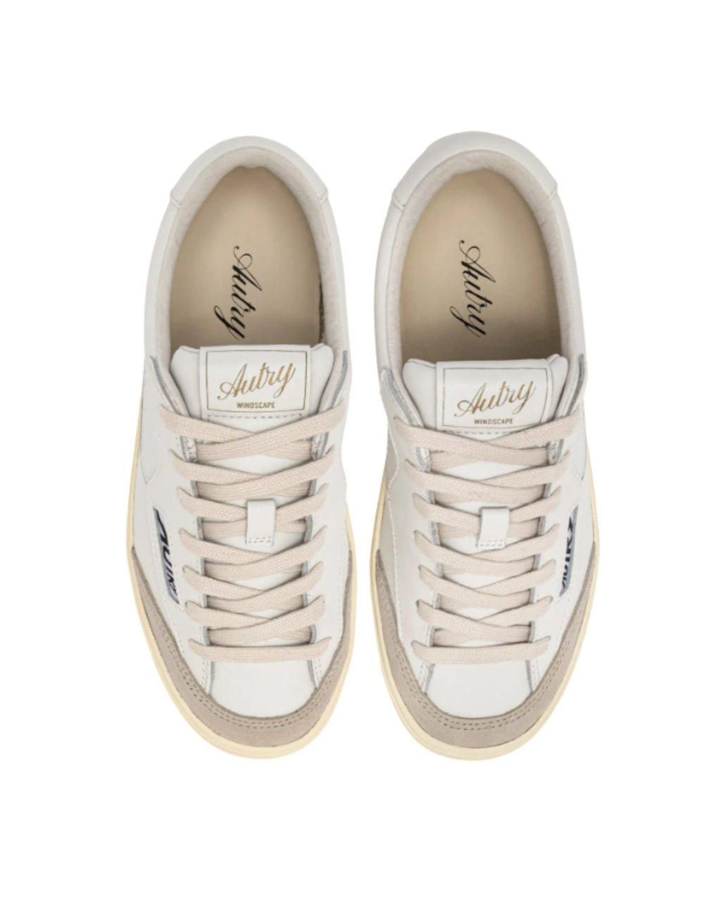 Autry Windscape Low Sneakers In Leather White For Men Sclm Uk01