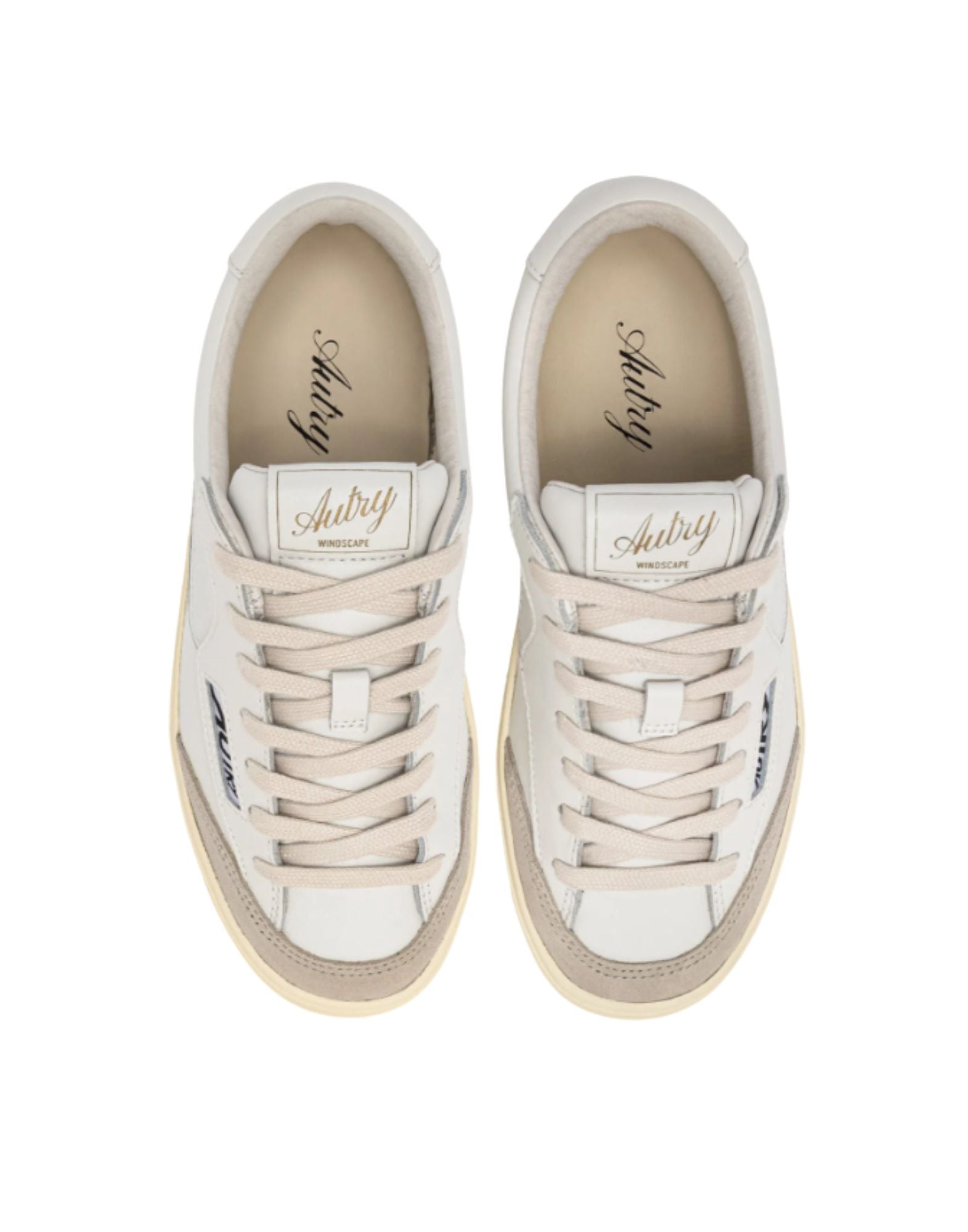 Autry Windscape Low Sneakers In Leather White For Men Sclm Uk01