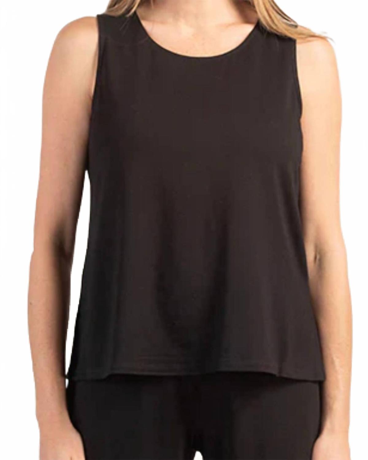 Core Travel Tank Top In Black