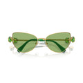 0Sk7003 Cat-Eye Sunglasses with Green Tinted Lenses
