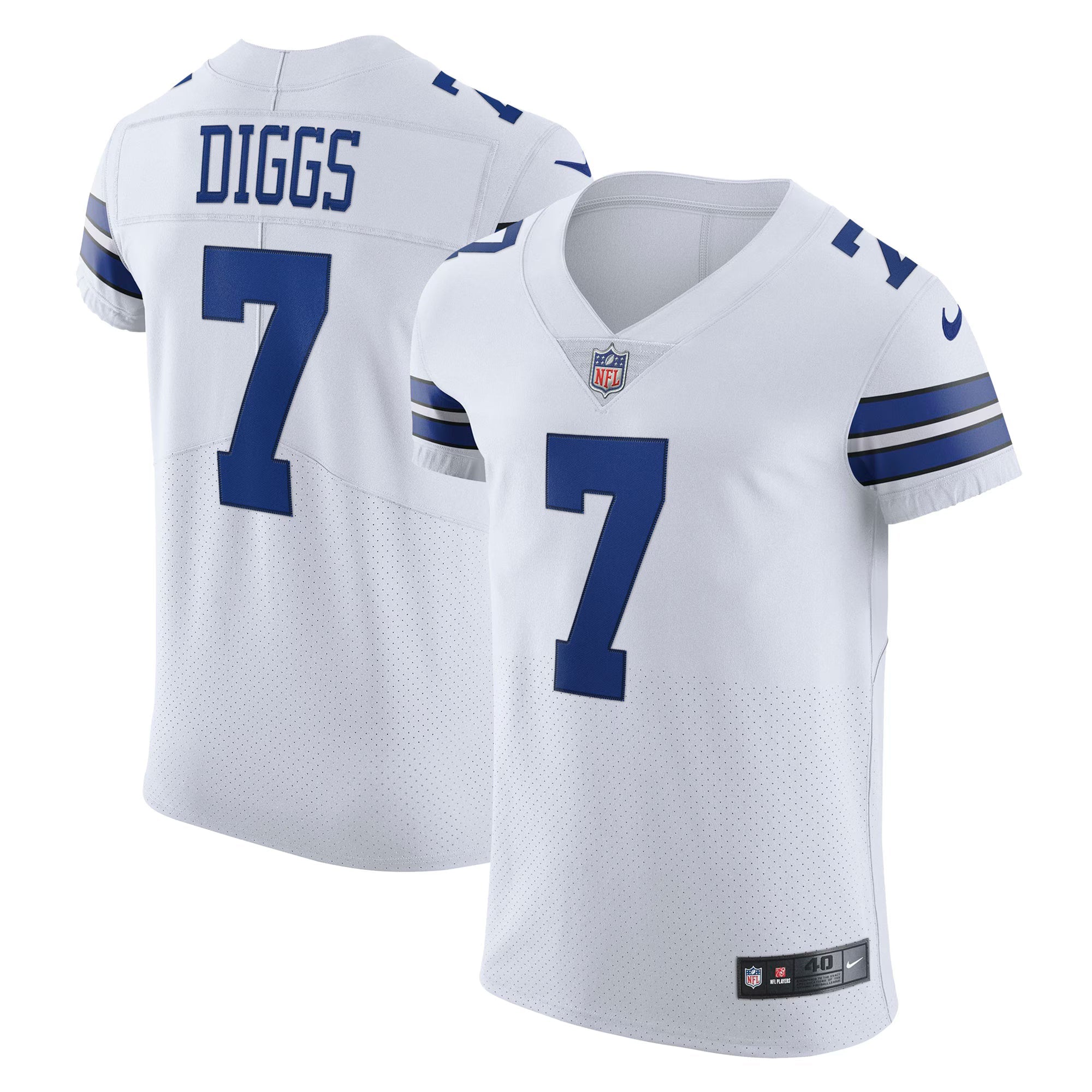 Dallas Cowboys Trevon Diggs White Vapor Elite Jersey