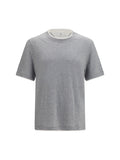 Brunello Cucinelli Men Short-Sleeve Cotton T-Shirt