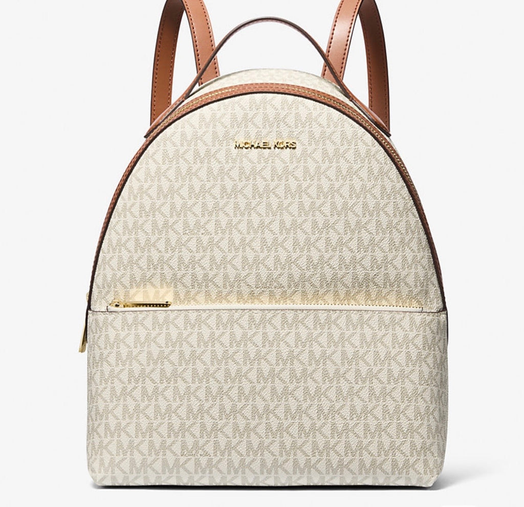 NWT Michael Kors Sheila Medium Logo Backpack