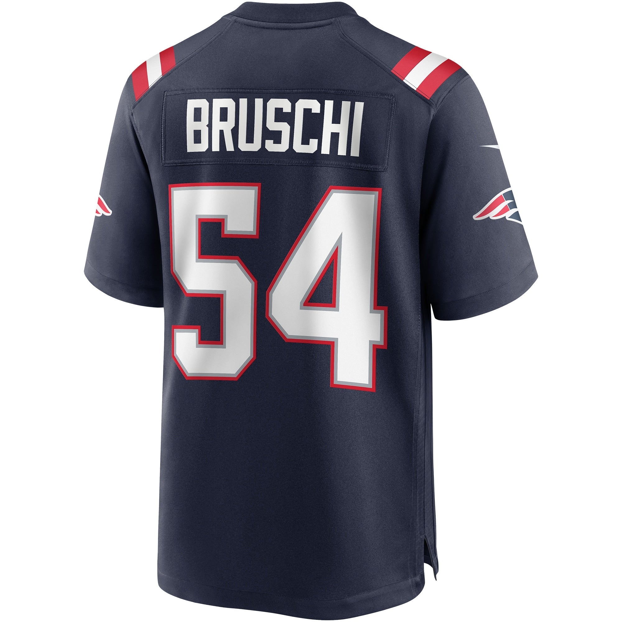New England Patriots Tedy Bruschi Navy Game Retired Player Jersey