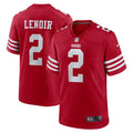 San Francisco 49ers Deommodore Lenoir Scarlet Game Jersey