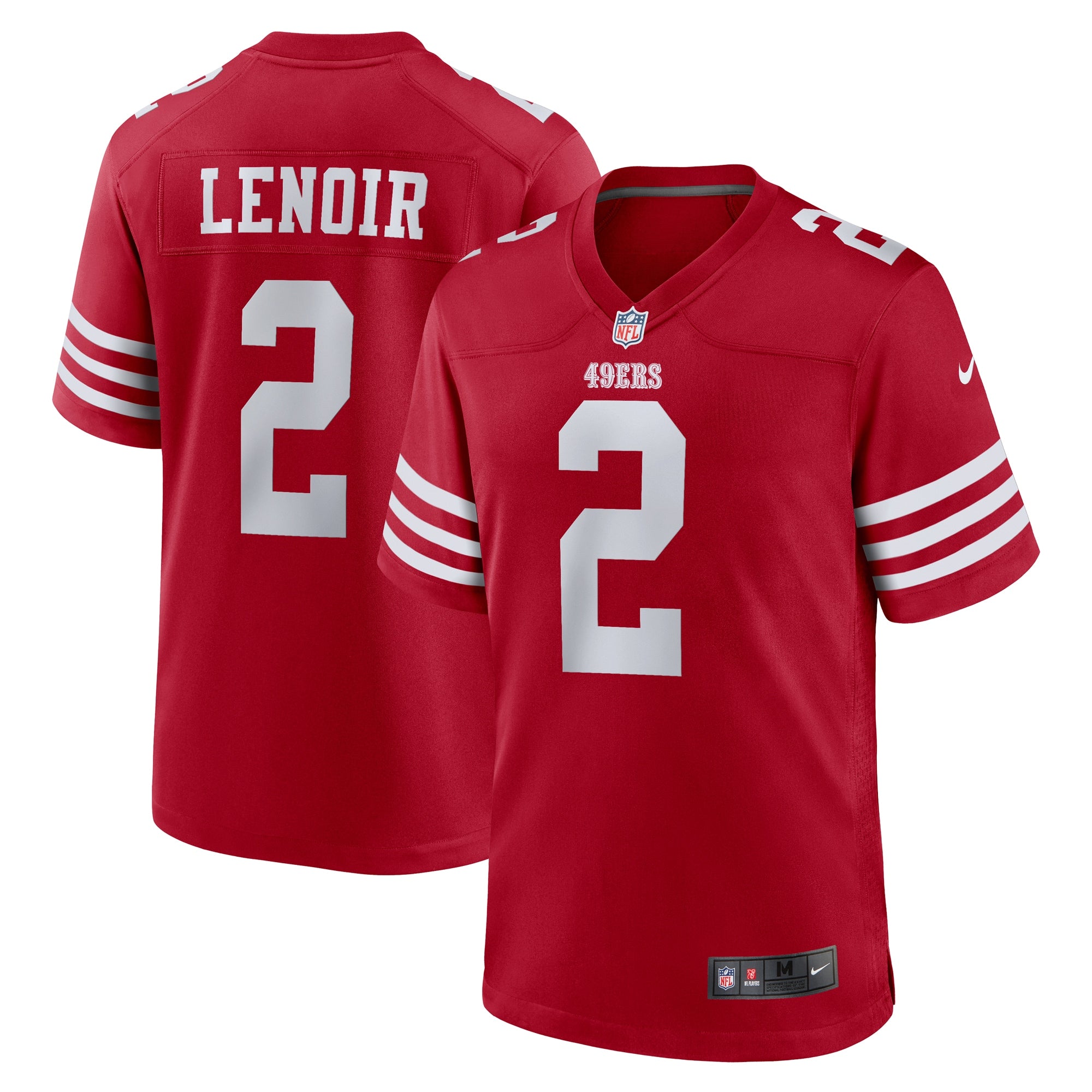 San Francisco 49ers Deommodore Lenoir Scarlet Game Jersey