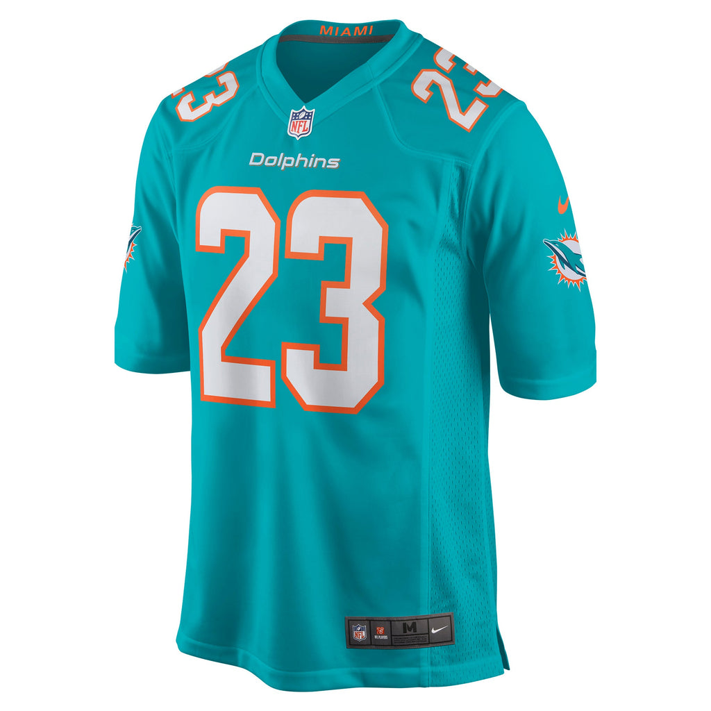 Miami Dolphins Jeff Wilson Jr. Aqua Game Player Jersey