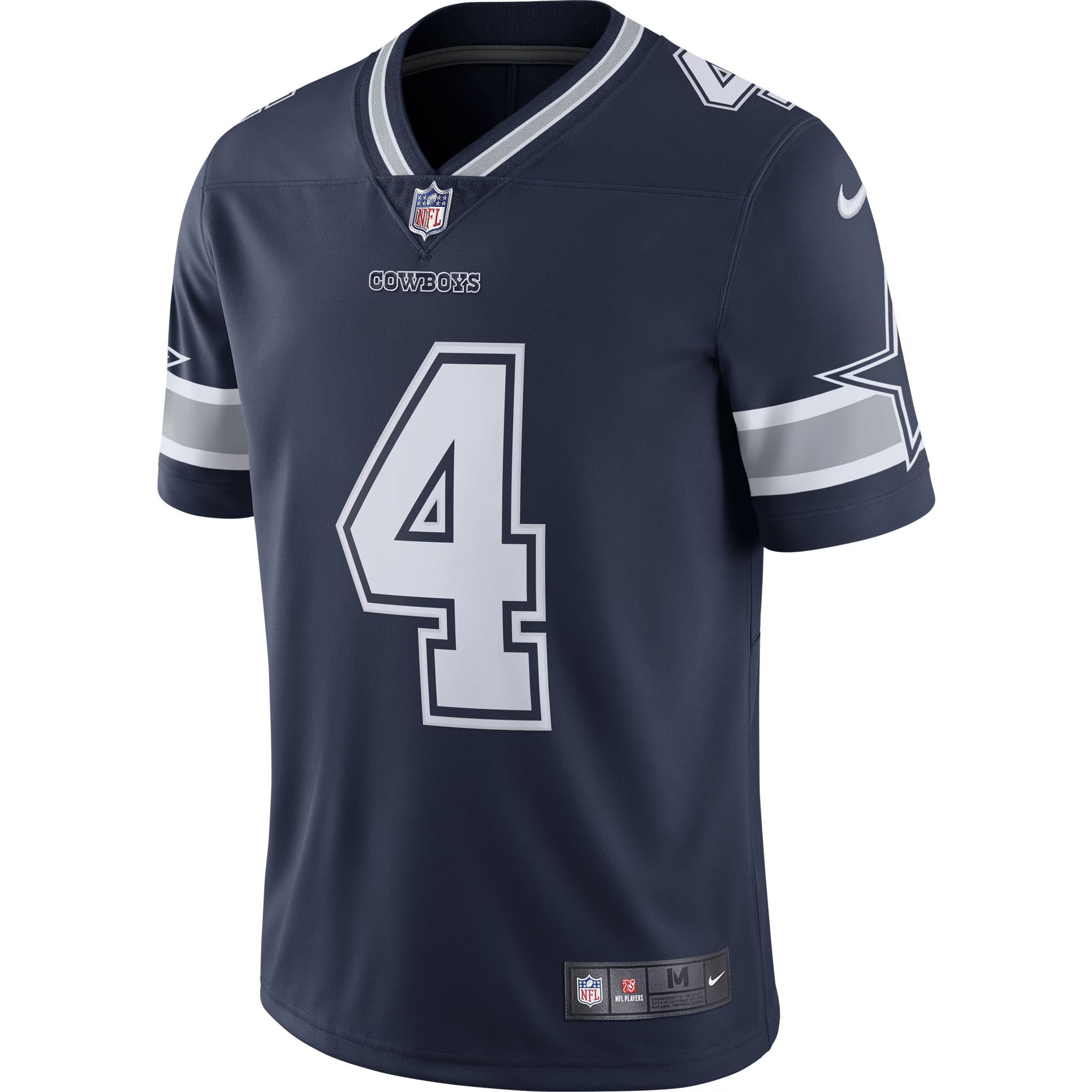 Dallas Cowboys Dak Prescott Navy Vapor Limited Player Jersey