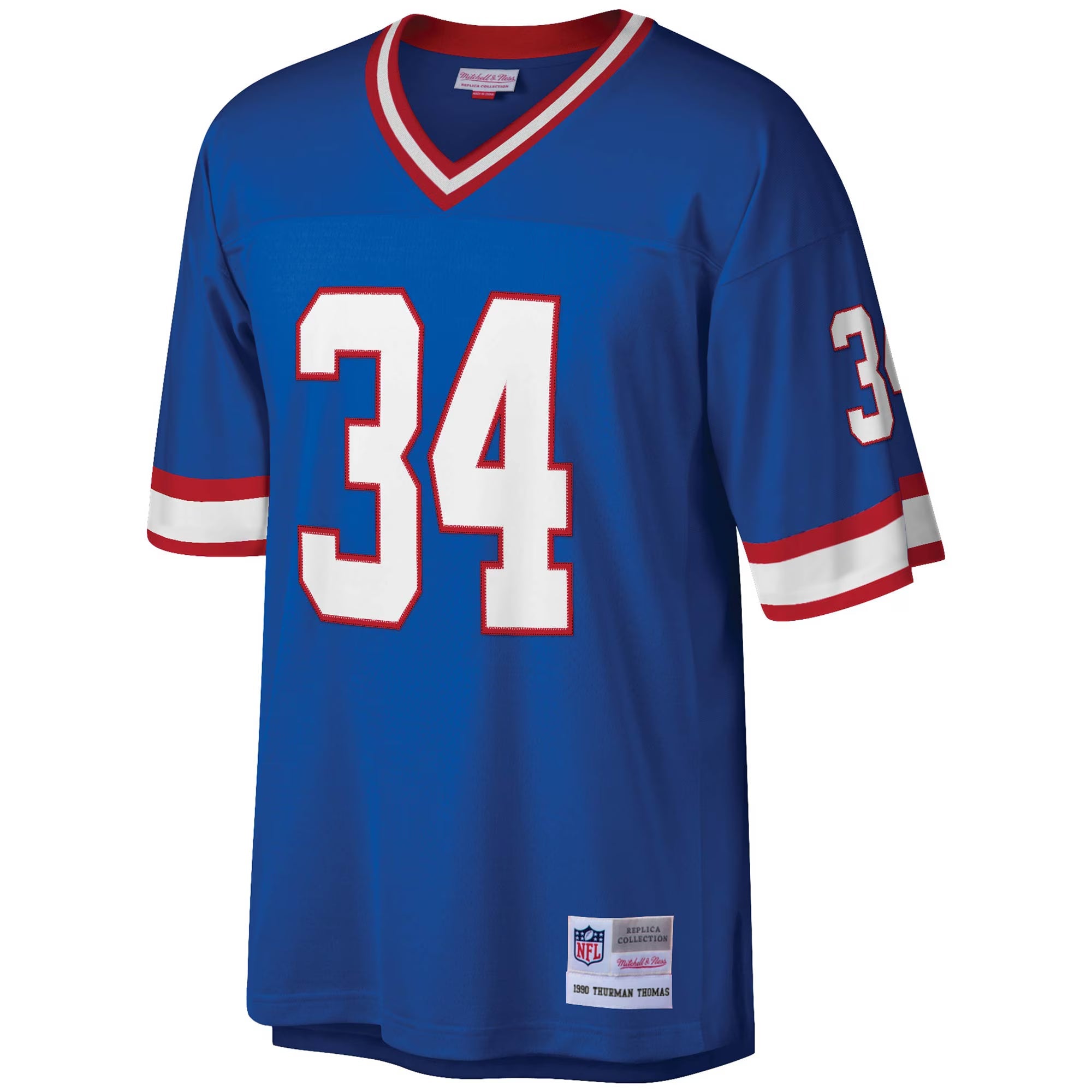 Buffalo Bills Thurman Thomas Mitchell & Ness Royal Legacy Replica Jersey
