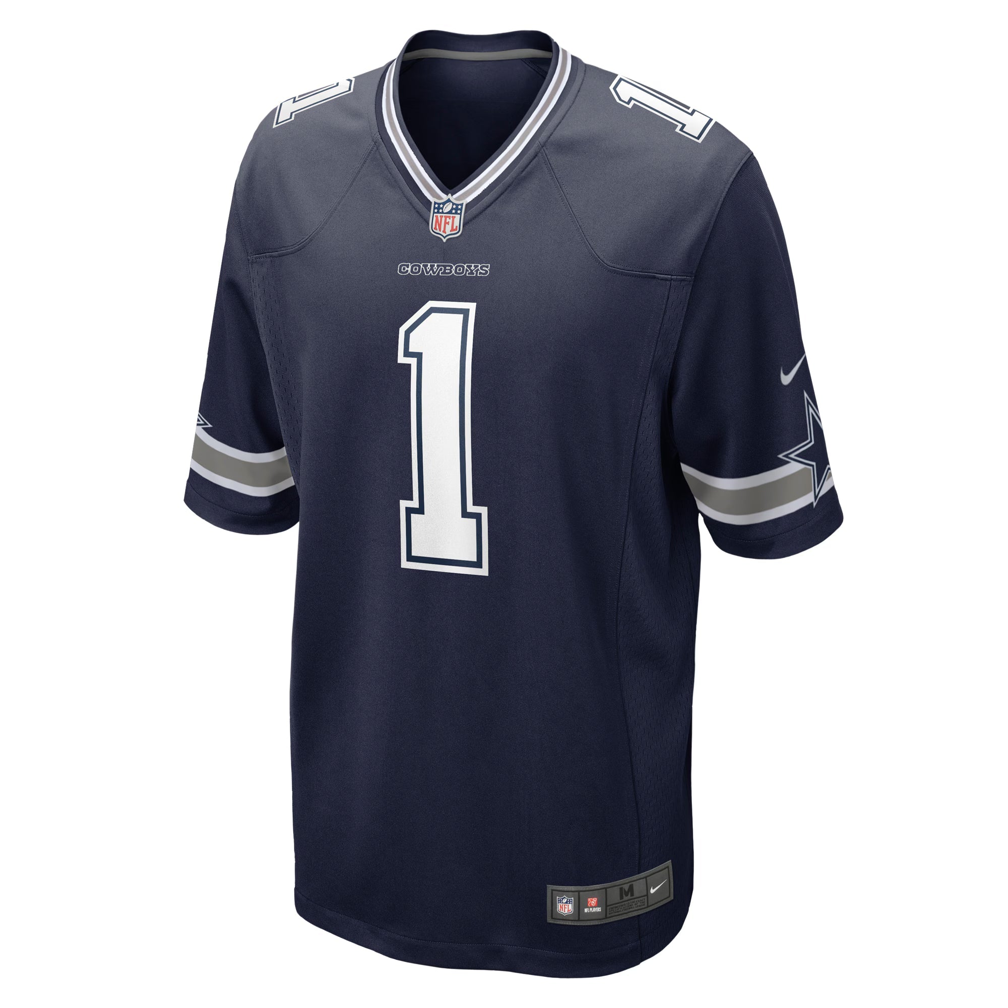 Dallas Cowboys Number 1 Dad Navy Game Jersey