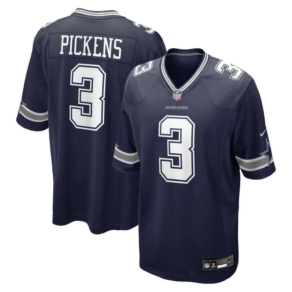 Dallas Cowboys George Pickens Navy Game Jersey