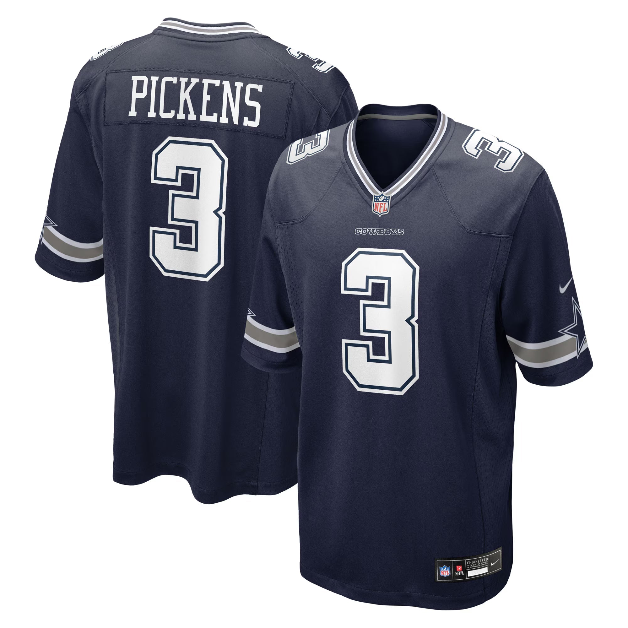 Dallas Cowboys George Pickens Navy Game Jersey