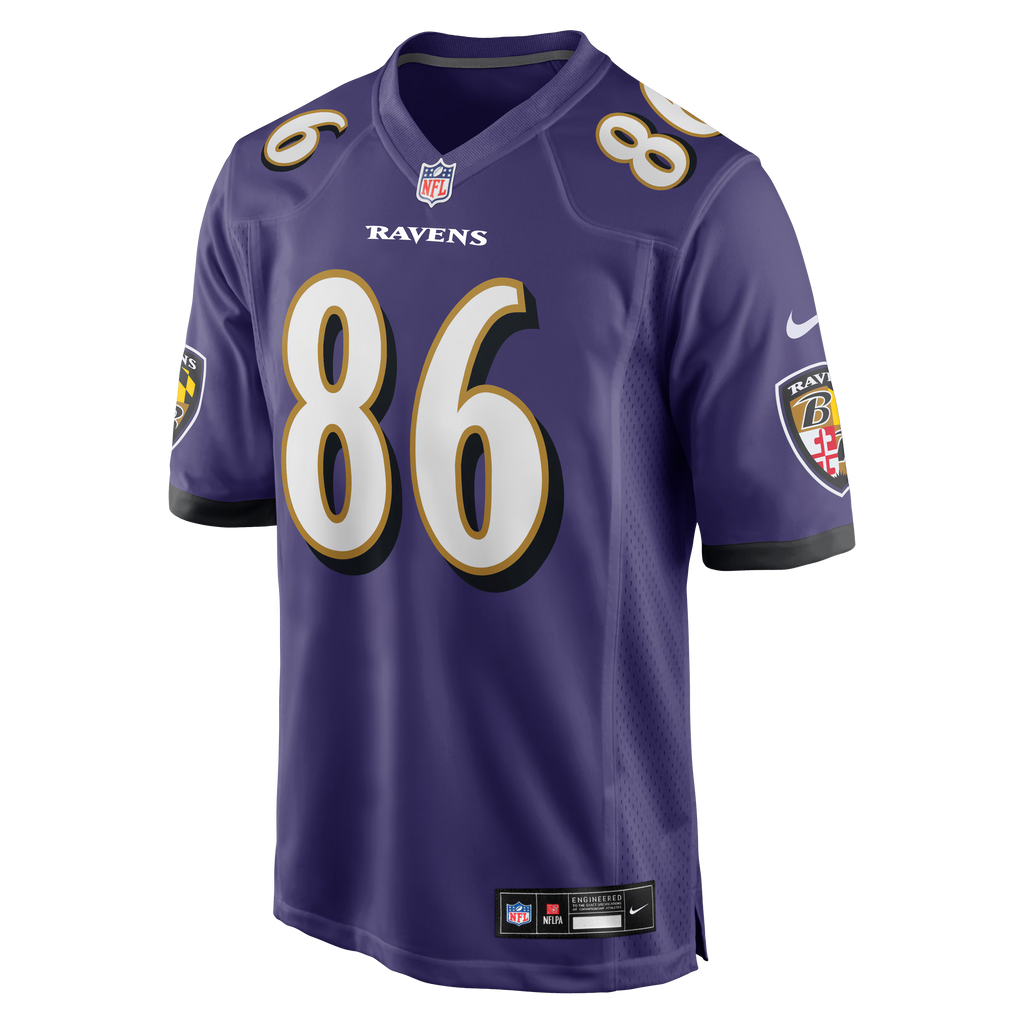 Baltimore Ravens Cornelius Johnson Purple Team Game Jersey