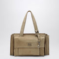 Miu Miu Ecru Suede Utilitaire Satchel Women