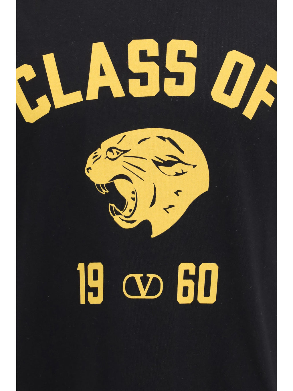 Valentino Men Panther Print Cotton T-Shirt