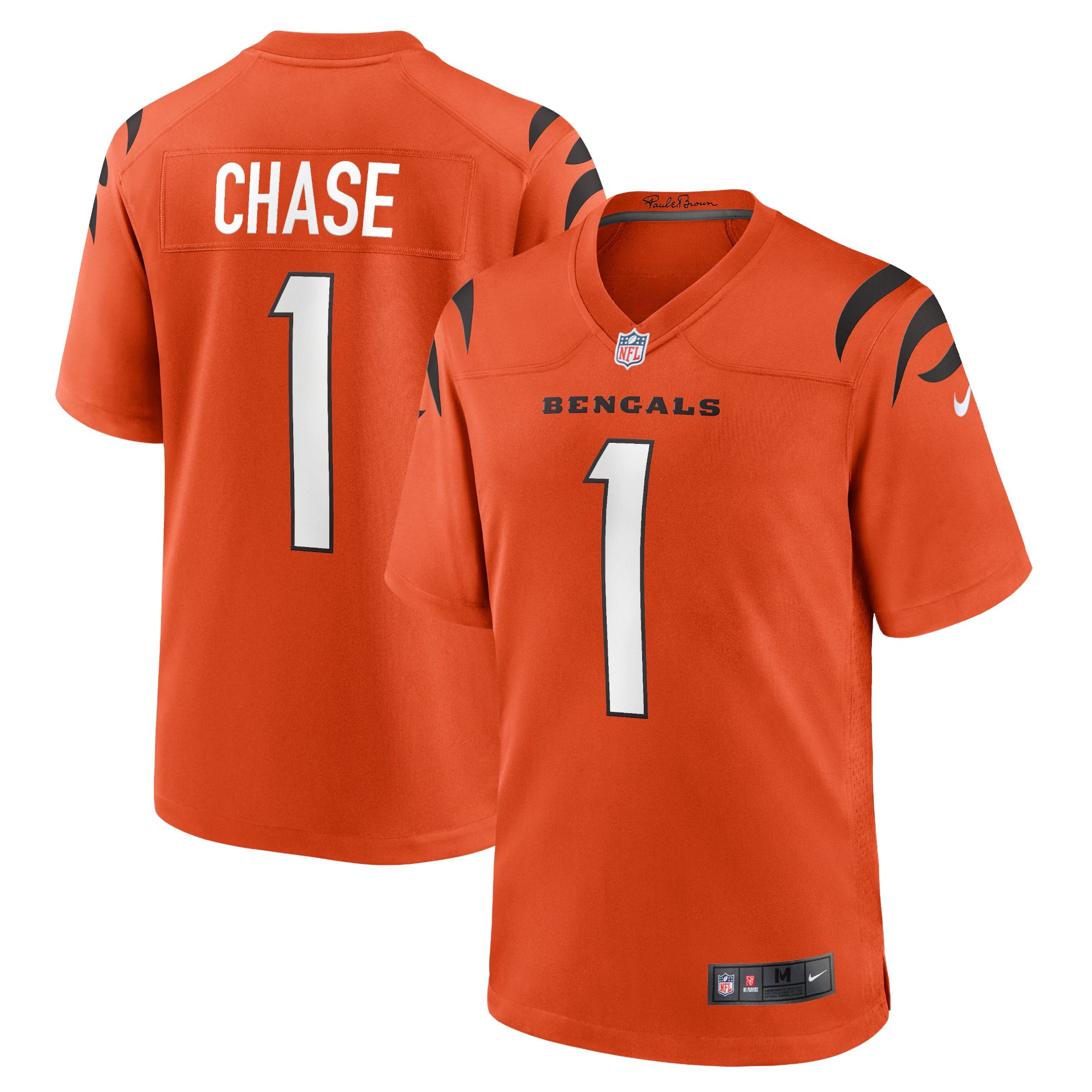 Cincinnati Bengals Ja'Marr Chase Orange Alternate Game Jersey
