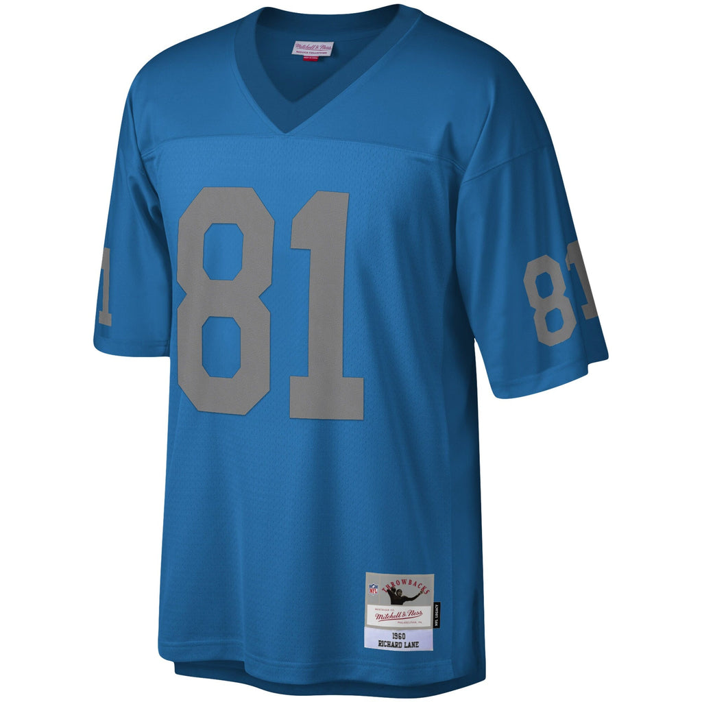 Detroit Lions Richard Lane Mitchell & Ness Blue Legacy Replica Jersey