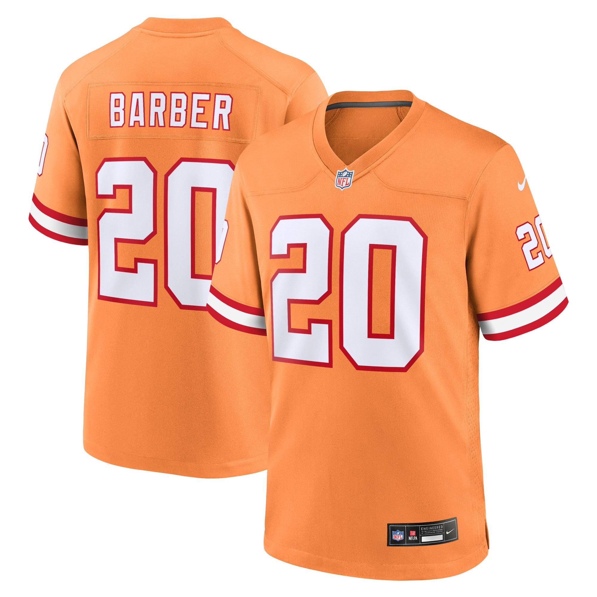Tampa Bay Buccaneers Ronde Barber Orange Retired Player Alternate Game Jersey