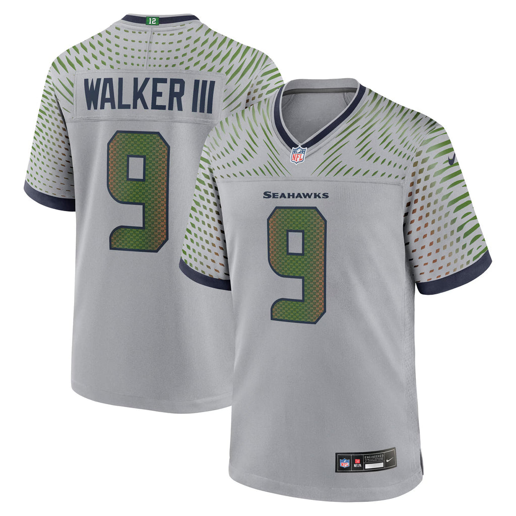Seattle Seahawks Kenneth Walker III Wolf Gray 2025 Rivalries Collection Game Jersey