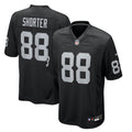 Las Vegas Raiders Justin Shorter Black Team Game Jersey