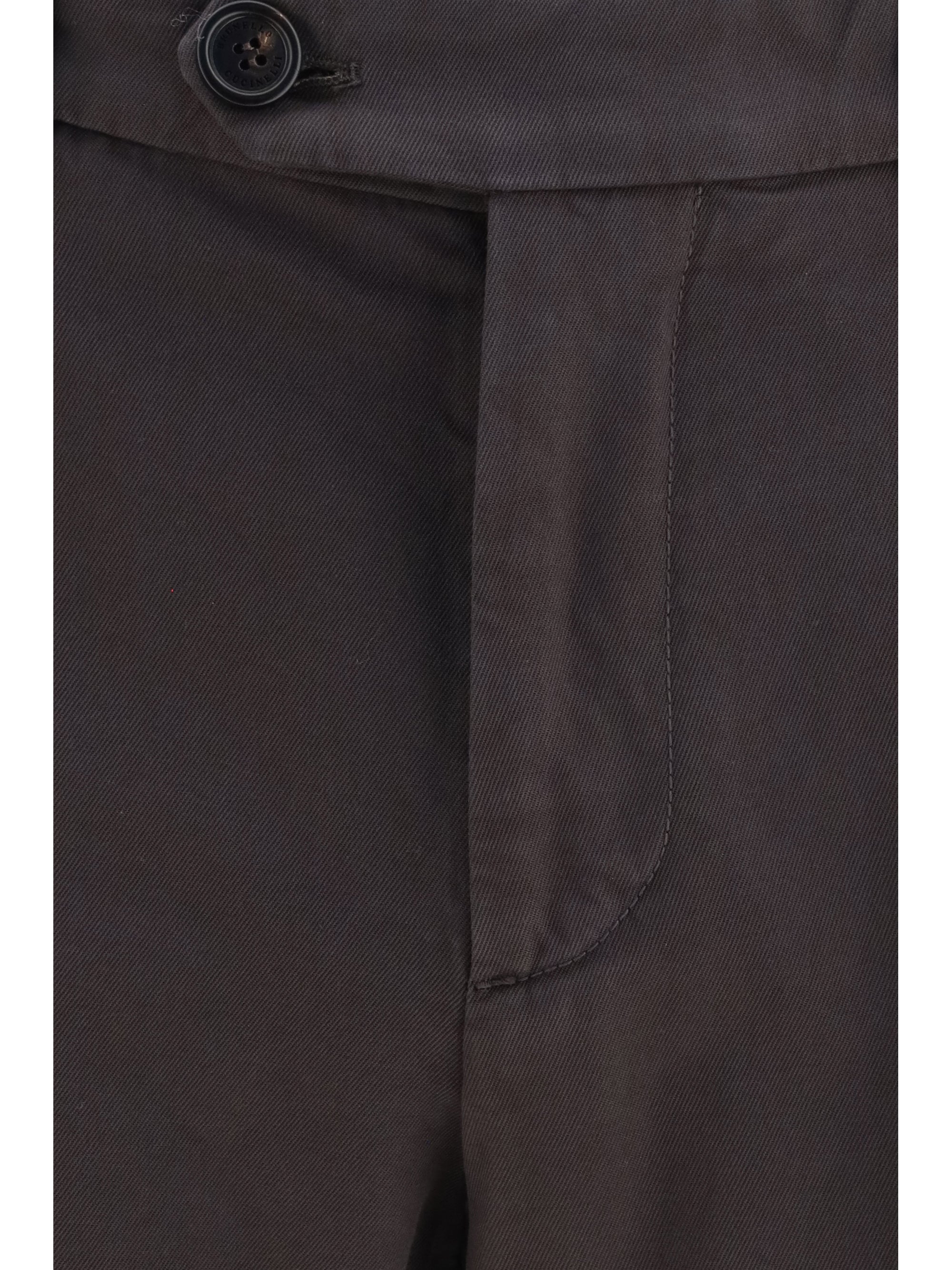 Brunello Cucinelli Men Dyed Cotton Pants