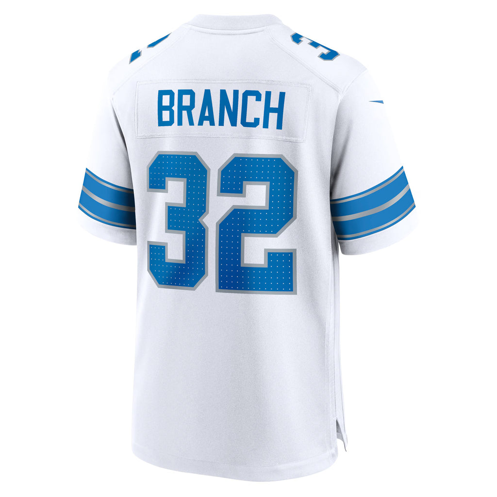 Detroit Lions Brian Branch White White Game Jersey