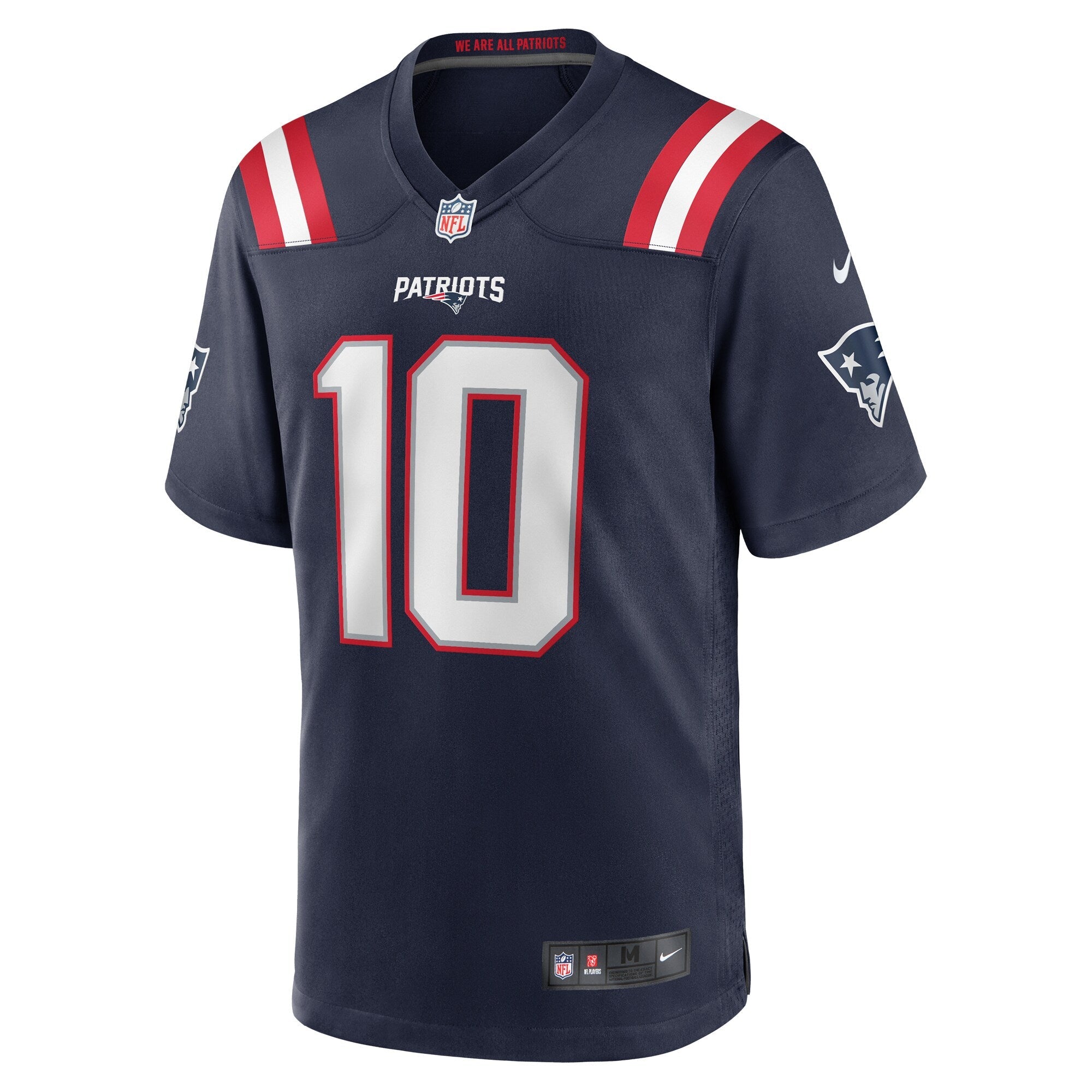 New England Patriots Drake Maye Navy Player Game Jersey
