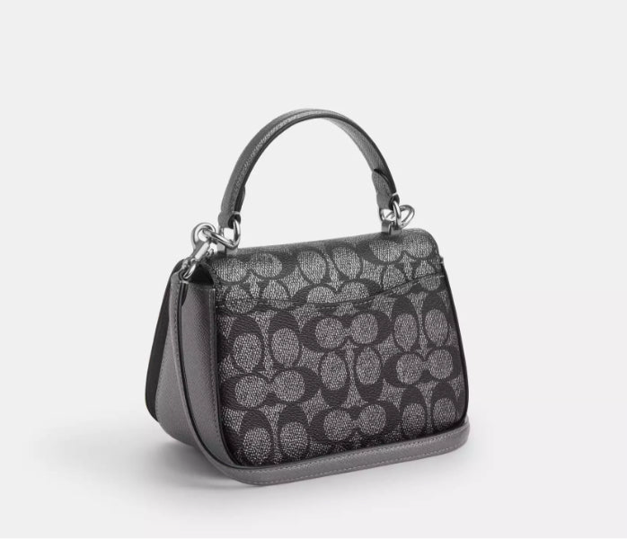 NWT Coach Lysa Top Handle Bag In Signature Canvas