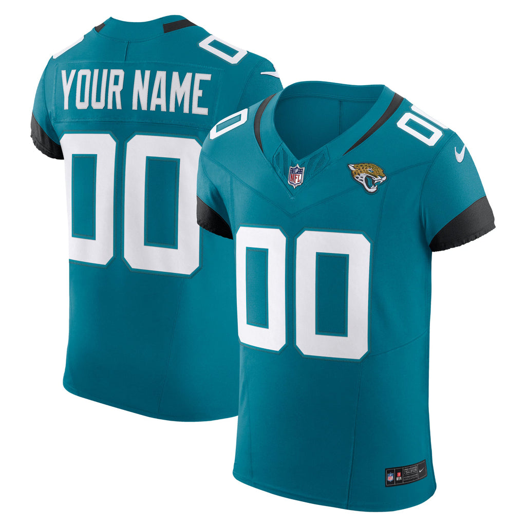 Jacksonville Jaguars Teal Vapor F.U.S.E. Elite Custom Jersey