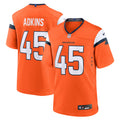 Denver Broncos Nate Adkins Orange Team Game Jersey