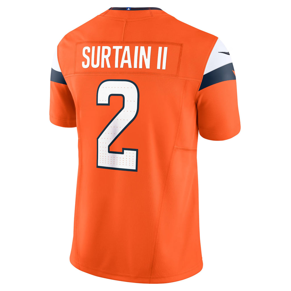 Denver Broncos Patrick Surtain II Orange Mile High Collection Vapor F.U.S.E. Limited Jersey