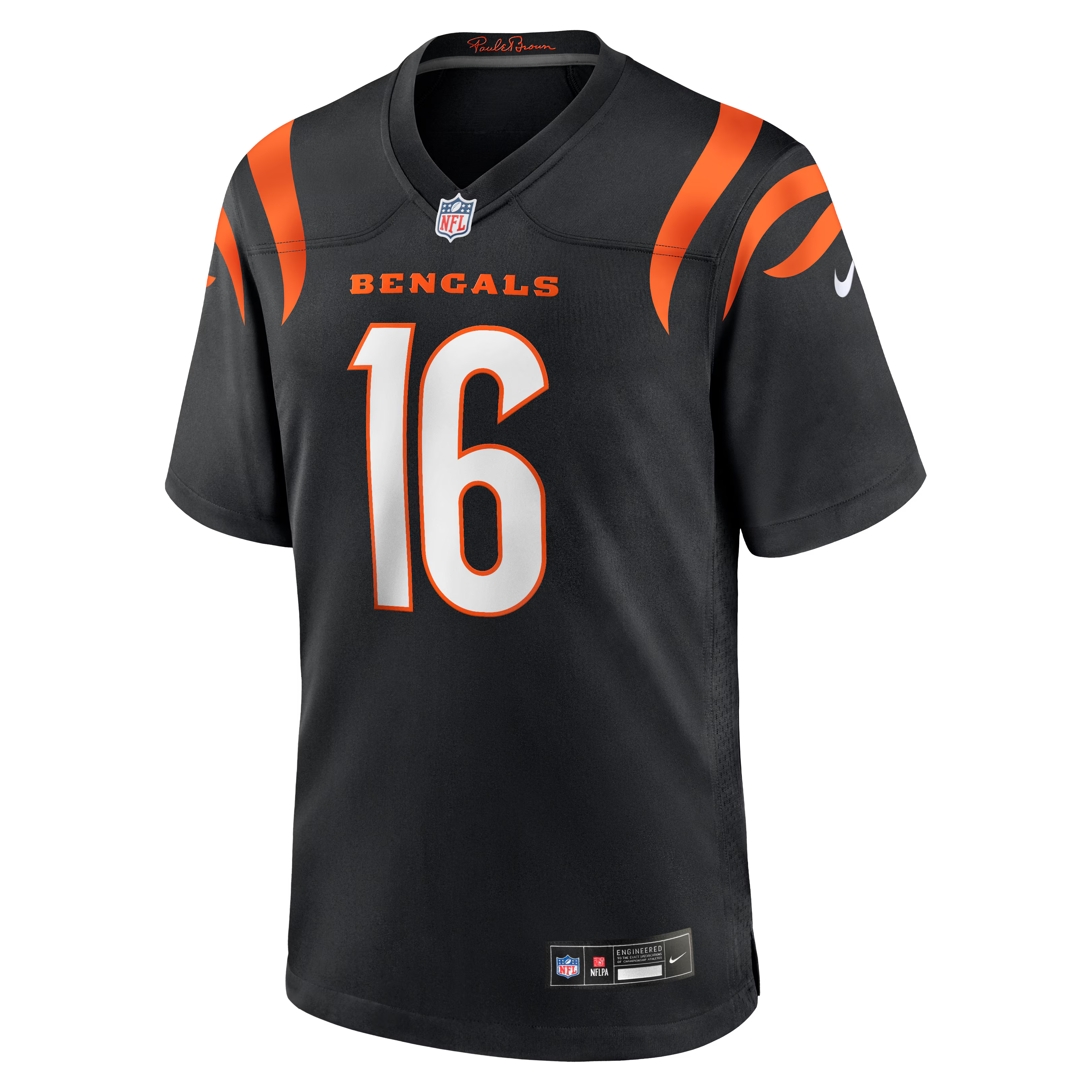 Cincinnati Bengals Joe Flacco Black Team Game Jersey