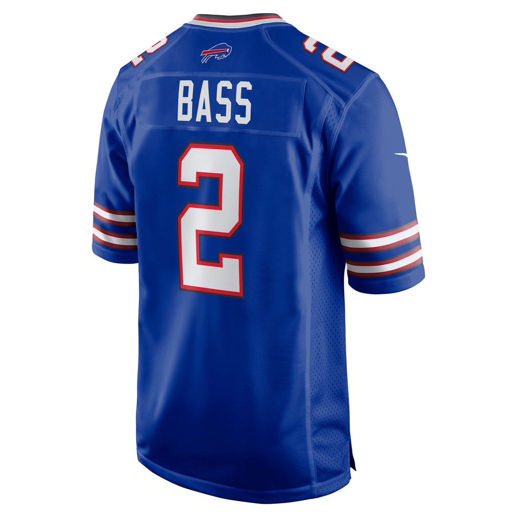 Buffalo Bills Tyler Bass Royal Game Player Jersey