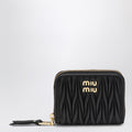 Miu Miu Black Matelasse Nappa Coin Purse Women