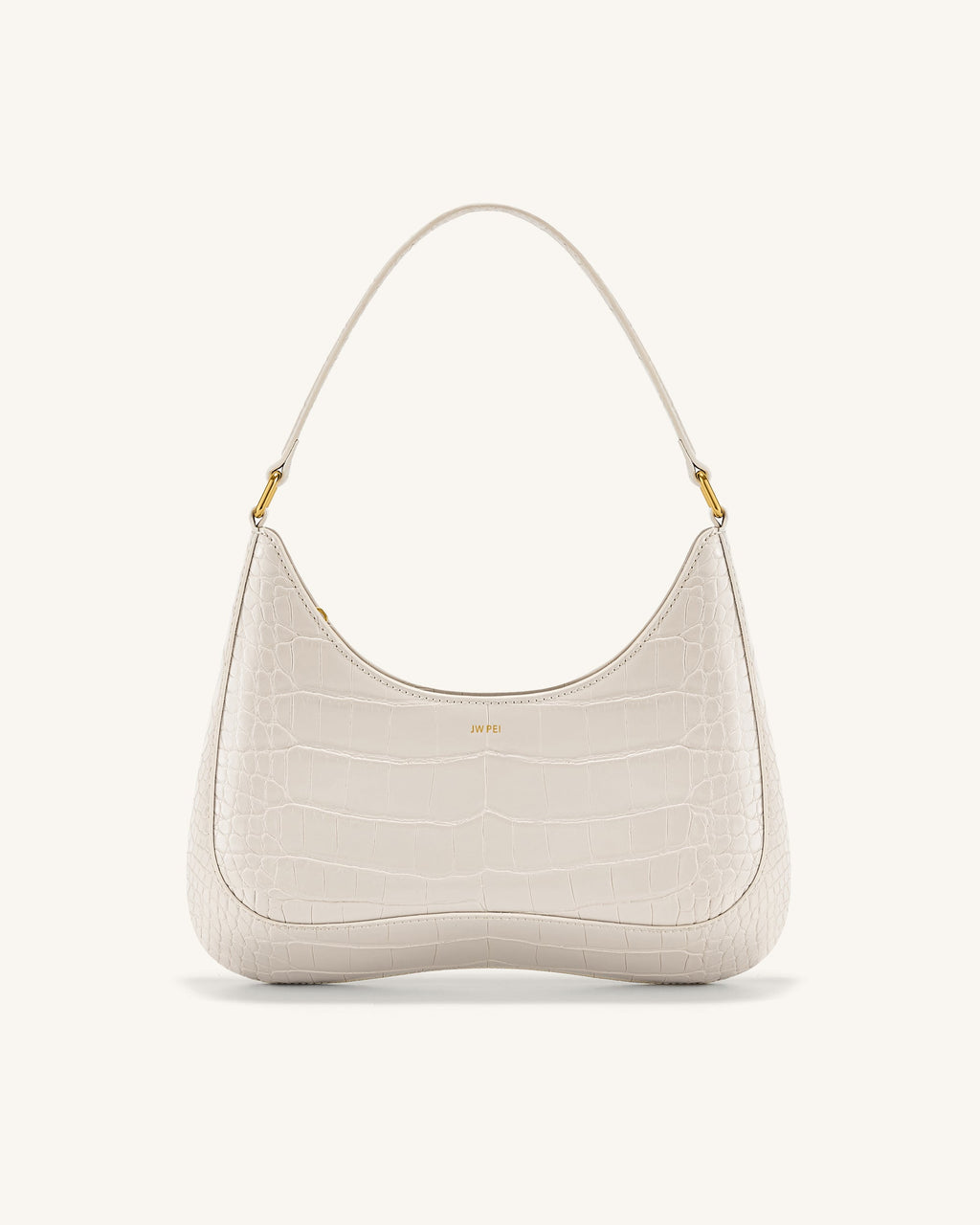 Ruby Shoulder Bag - White Croc