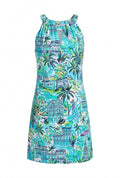 Women's Luck Keyhole Shift Dress In Turquoise