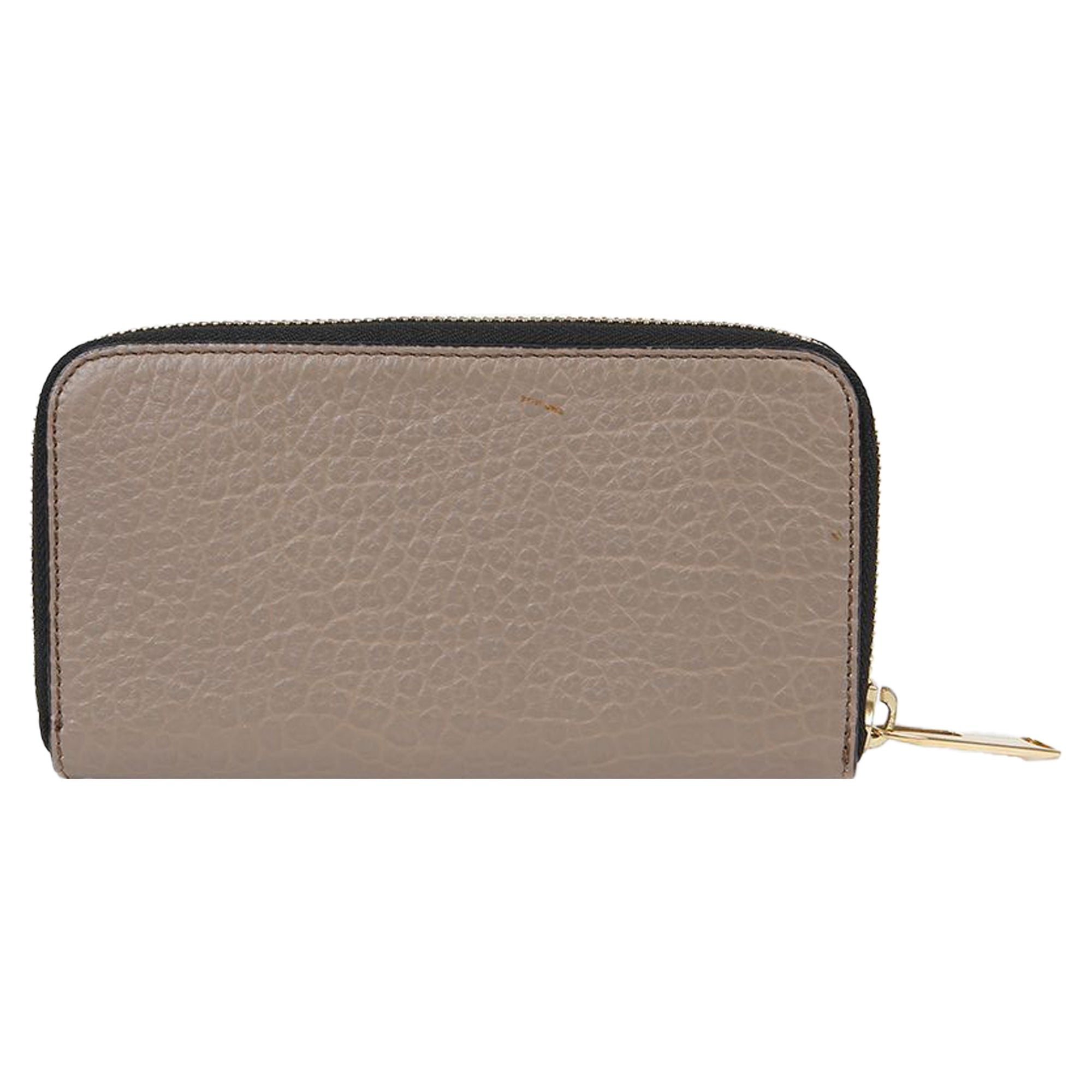 Metal Logo Zipper Long Wallet